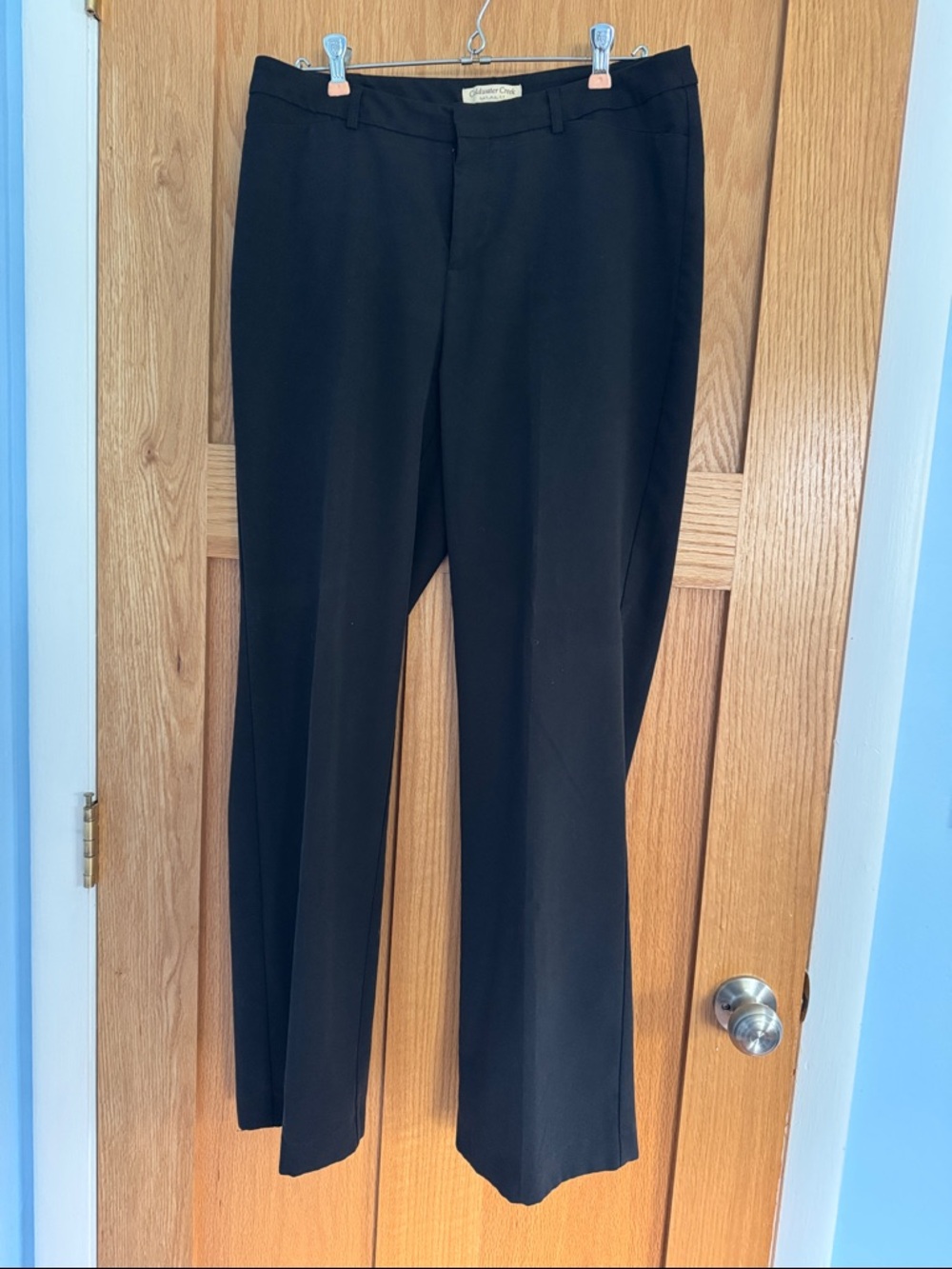 Coldwater Creek Black Bootcut-Leg Dress Pants
